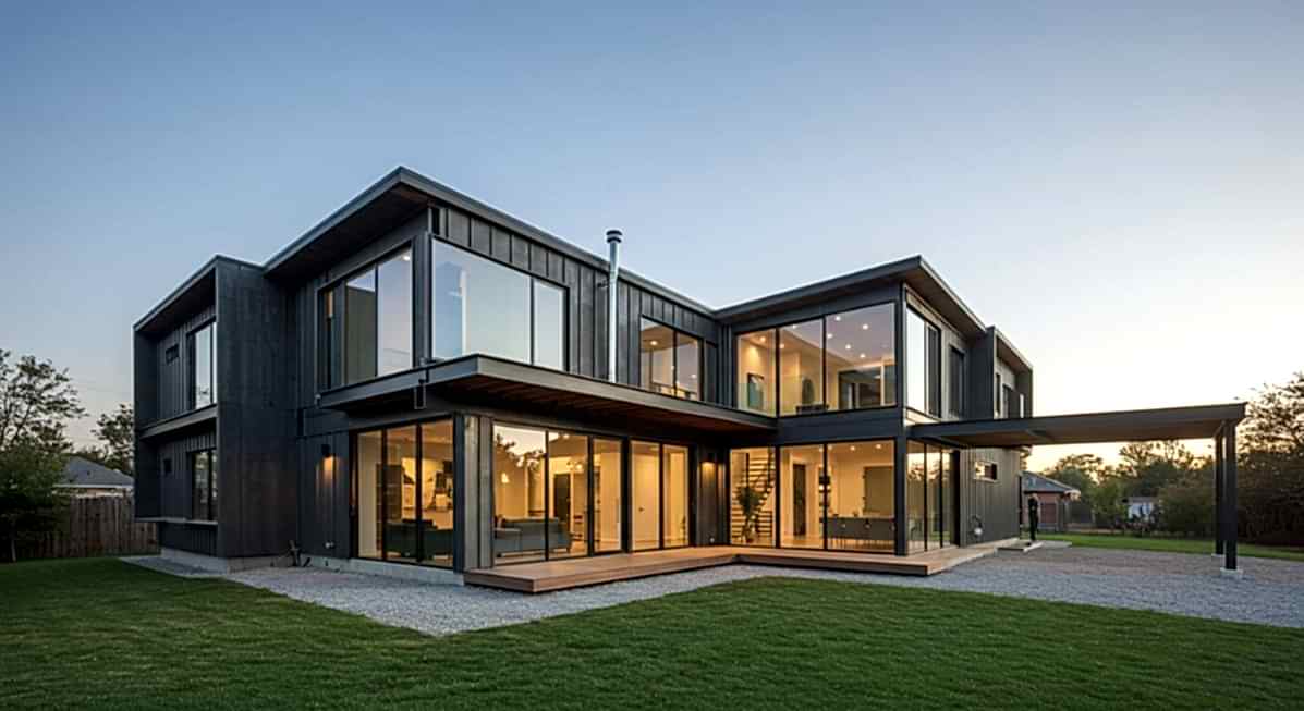 Çok Katlı Çelik Villalarda Balkon ve Teras Seçenekleri